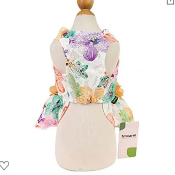 NWT Fitwarm Floral Lace Lined Dog Dress, Small - Picture 4 of 9